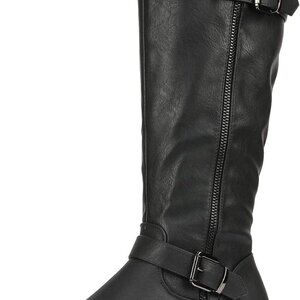 Women's Knee High Boots Comfortable Riding Boots Side Zipper Fall Boots Buckle